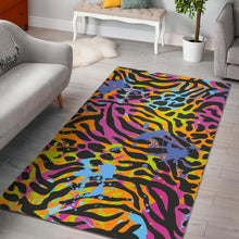 Load image into Gallery viewer, Colorful Zebra Leopard Pattern Print Area Rug
