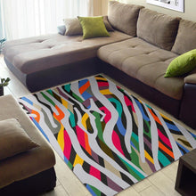 Load image into Gallery viewer, Colorful Zebra Pattern Print Area Rug
