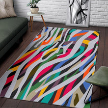 Load image into Gallery viewer, Colorful Zebra Pattern Print Area Rug

