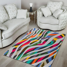 Load image into Gallery viewer, Colorful Zebra Pattern Print Area Rug
