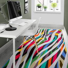 Load image into Gallery viewer, Colorful Zebra Pattern Print Area Rug
