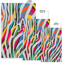 Load image into Gallery viewer, Colorful Zebra Pattern Print Area Rug
