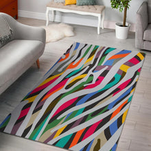Load image into Gallery viewer, Colorful Zebra Pattern Print Area Rug
