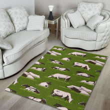 Load image into Gallery viewer, Cow On Green Grass Pattern Print Area Rug
