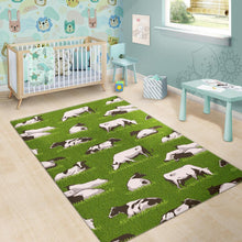 Load image into Gallery viewer, Cow On Green Grass Pattern Print Area Rug
