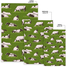 Load image into Gallery viewer, Cow On Green Grass Pattern Print Area Rug
