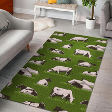 Load image into Gallery viewer, Cow On Green Grass Pattern Print Area Rug
