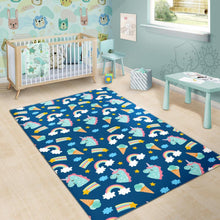 Load image into Gallery viewer, Cute Girly Unicorn Pattern Print Area Rug
