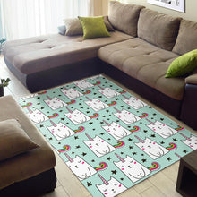 Load image into Gallery viewer, Cute Unicorn Cat Pattern Print Area Rug
