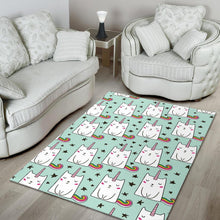 Load image into Gallery viewer, Cute Unicorn Cat Pattern Print Area Rug
