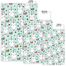 Load image into Gallery viewer, Cute Unicorn Cat Pattern Print Area Rug
