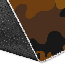 Load image into Gallery viewer, Dark Brown Camouflage Print Area Rug
