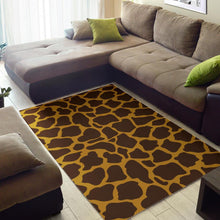 Load image into Gallery viewer, Dark Brown Cow Print Area Rug
