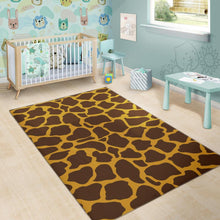 Load image into Gallery viewer, Dark Brown Cow Print Area Rug
