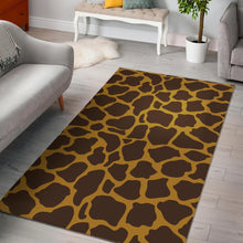 Load image into Gallery viewer, Dark Brown Cow Print Area Rug
