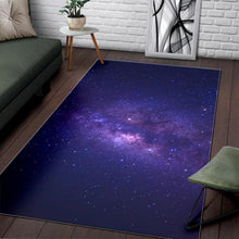 Load image into Gallery viewer, Dark Purple Milky Way Galaxy Space Print Area Rug
