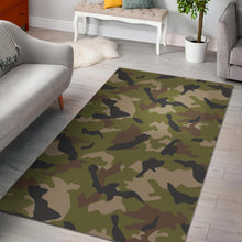 Load image into Gallery viewer, Desert Green Camouflage Print Area Rug
