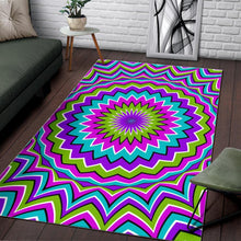 Load image into Gallery viewer, Dizzy Circle Moving Optical Illusion Area Rug
