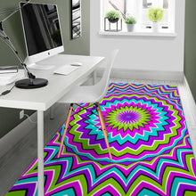 Load image into Gallery viewer, Dizzy Circle Moving Optical Illusion Area Rug
