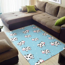 Load image into Gallery viewer, Doodle Cow Pattern Print Area Rug
