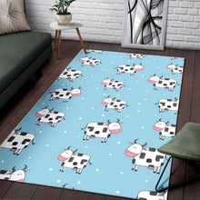 Load image into Gallery viewer, Doodle Cow Pattern Print Area Rug
