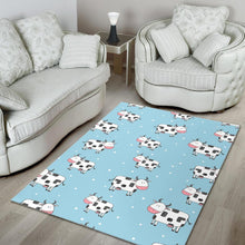 Load image into Gallery viewer, Doodle Cow Pattern Print Area Rug
