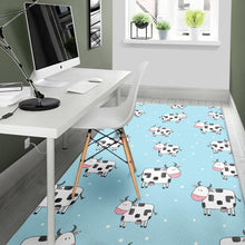 Load image into Gallery viewer, Doodle Cow Pattern Print Area Rug
