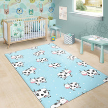 Load image into Gallery viewer, Doodle Cow Pattern Print Area Rug
