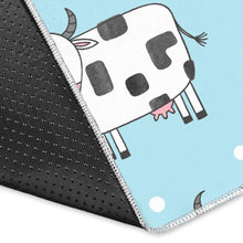Load image into Gallery viewer, Doodle Cow Pattern Print Area Rug
