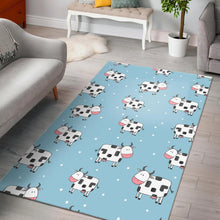 Load image into Gallery viewer, Doodle Cow Pattern Print Area Rug
