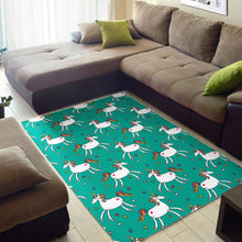 Load image into Gallery viewer, Doodle Unicorn Pattern Print Area Rug
