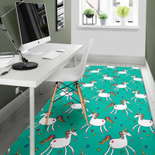 Load image into Gallery viewer, Doodle Unicorn Pattern Print Area Rug
