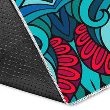 Load image into Gallery viewer, Ethnic Teal Bohemian Pattern Print Area Rug
