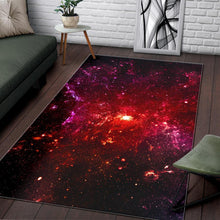 Load image into Gallery viewer, Fiery Nebula Universe Galaxy Space Print Area Rug
