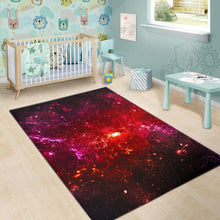 Load image into Gallery viewer, Fiery Nebula Universe Galaxy Space Print Area Rug
