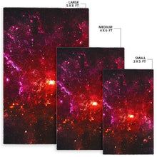 Load image into Gallery viewer, Fiery Nebula Universe Galaxy Space Print Area Rug
