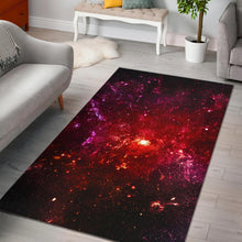 Load image into Gallery viewer, Fiery Nebula Universe Galaxy Space Print Area Rug
