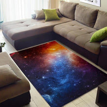Load image into Gallery viewer, Fiery Universe Nebula Galaxy Space Print Area Rug
