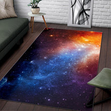 Load image into Gallery viewer, Fiery Universe Nebula Galaxy Space Print Area Rug
