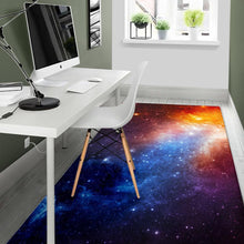 Load image into Gallery viewer, Fiery Universe Nebula Galaxy Space Print Area Rug
