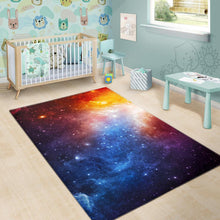 Load image into Gallery viewer, Fiery Universe Nebula Galaxy Space Print Area Rug
