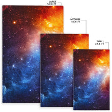 Load image into Gallery viewer, Fiery Universe Nebula Galaxy Space Print Area Rug
