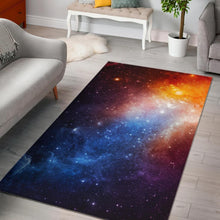Load image into Gallery viewer, Fiery Universe Nebula Galaxy Space Print Area Rug

