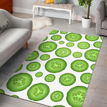 Load image into Gallery viewer, Sliced Cucumber Pattern Area Rug
