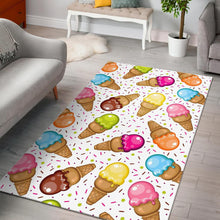 Load image into Gallery viewer, Color Ice Cream Cone Pattern Area Rug
