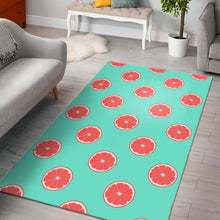 Load image into Gallery viewer, Grapefruit green background Area Rug
