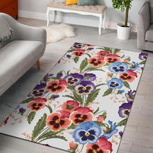 Load image into Gallery viewer, Pansy Pattern Print Design PS06 Area Rugs
