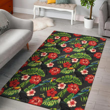Load image into Gallery viewer, Tropical Flower Pattern Print Design TF04 Area Rugs

