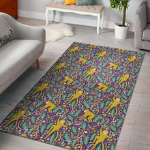 Load image into Gallery viewer, Cute yellow monkey leaves pattern Area Rug
