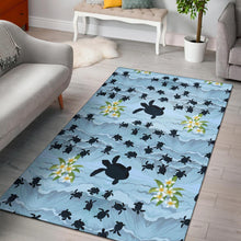 Load image into Gallery viewer, Sea Turtle Pattern Print Design T011 Area Rugs
